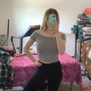 Off The Shoulder Crop Top